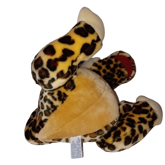 BJ Toy Company Brown Leopard Print Dinosaur Plush Stuffed Dinosaur - Picture 6 of 10